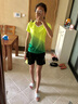 2022新款羽毛球服套装男女夏短袖短裤上衣速干羽毛球裤比赛队服网球运动衣服团购印字定制 B3860女绿色套装 L 实拍图