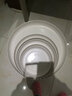 雅亭 鑫腾花盆托盘圆形波浪花边垫子加厚塑料接水盘花盆底座 一套内径11厘米到内径34厘米每样一个共12个 白色花盆托盘 实拍图