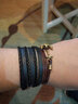KIEL JAMES PATRICK美国进口饰品学生闺蜜情侣手链皮革皮质多圈手环男女款情人节礼物 Mahogany Plank 均码 实拍图