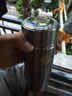 思宝保温杯男女士泡茶不锈钢杯子车载便携带滤网茶杯办公商务水杯双龙 A3珍珠黑_450毫升 实拍图