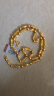 喜兆（XIZHAO）黄金项链三合一全家福项链男士足金999一珠一筒一橄榄圆珠项链 57.67克 晒单实拍图
