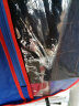 ELPA儿童西服套装男童小西装外套中大童花童礼服男孩格子钢琴演出服装 中蓝橘格2件套：外套+裤子 165码 身高155-165cm 重101-110 实拍图
