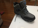 睿登登山鞋男休闲户外鞋男鞋冬季旅游高帮棉鞋男加绒保暖雪地靴老人鞋 灰色加绒保暖鞋 47 实拍图