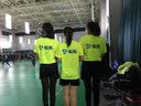 2022新款羽毛球服套装男女夏短袖短裤上衣速干羽毛球裤比赛队服网球运动衣服团购印字定制 A3860男绿色套装 M 实拍图