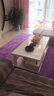 月之吻 高毛金丝绒地毯 客厅茶几沙发卧室地毯 可水洗 多尺寸可选可定制 紫色 200*300CM 实拍图