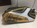KAWASAKI川崎羽毛球包单肩双肩背包拍包男女袋6支装羽球包手提拍袋多功能 8607金色 实拍图