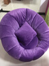 虎图腾个性时尚懒人南瓜沙发客厅休闲卡通卧室阳台单人小沙发椅创意 超柔紫色 单人位+脚蹬 实拍图