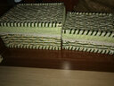 金柳 脏衣篮收纳篮藤编脏衣服收纳筐衣篓 储物箱玩具桶 蓝色筐体+浅蓝色里布 一套（大号+小号） 实拍图