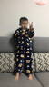 噜噜牛男童睡衣儿童珊瑚绒秋冬季加厚款男孩小童保暖家居服套装 深蓝色-6601 100 (6码 建议身高95-105) 实拍图