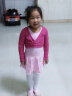 艾舞戈儿童舞蹈练功服上衣女童扭花披肩小外套宝宝跳舞服装 玫红色 L码 ( 身高125-135cm) 实拍图