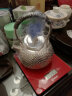 莉翠行（LICUIHANG） 银壶999足银日式手工烧水壶雪花银茶壶实用银壶煮水壶银茶具茶壶 樱花壶 455克 实拍图