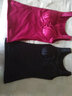 依曼安【2件装】保暖背心女士加绒加厚内衣托胸带胸垫加大码秋冬背心 黑色+红色（2件） 3XL （120斤--140斤） 实拍图