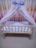 SWEETYBB全实木婴儿床摇床无油漆宝宝童床 小床+三只小熊五件套+赠品 实拍图