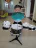 俏娃宝贝 儿童架子鼓爵士鼓音乐玩具2打击乐器1早教3一6岁小男孩生日礼物5 黑：5鼓1镲组合 加厚版带凳子 实拍图