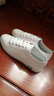 跑鱼小白鞋男学生白鞋韩版平底休闲透气板鞋男百搭系带单鞋春夏季男鞋 白色912 44 实拍图