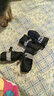 阿莫尔狗狗鞋子狗鞋子泰迪博美贵宾比熊小狗鞋靴子透气脚套防水宠物鞋 加绒/黑色/防水布 XL 5号 实拍图