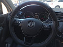 奥迈尔 大众真皮手缝方向盘套新探岳途昂途岳朗逸高尔夫7速腾凌渡宝来POLO迈腾帕萨特途观L把套改装 冰火款红线+打孔+39拼接 途观L 实拍图