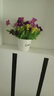 小菜菜家居（XIAO CAI CAI） 塑料花摆件绿色盆栽仿真花套装饰品客厅家居现代简约插花小花盆栽 LOVE多肉花器+紫蓝小翠花 实拍图