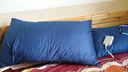 伊人风采 枕套全棉素色枕芯套纯色简约北欧风酒店商务男士平纹信封式枕套 藏蓝 48*74枕套一对 实拍图