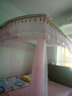 南极人（Nanjiren）伸缩蚊帐架1.5x2米蚊帐三开门宫廷不锈钢支架纹帐U型蚊帐加密纱 流苏粉色伸缩 1.8*2.2米床32号杆超加粗 实拍图