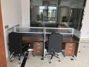 丞懿家具（ChengYi）北京办公家具办公桌4人6人位简约现代工作位员工桌职员办公桌椅 7字型1人位含柜 不含椅子 晒单实拍图