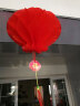 壹圈圈（Yiquanquan）防水小纸灯笼蜂窝串龙年过年新年春节节日结婚装饰开业塑料红灯笼 30#型号直径26厘米（10个） 实拍图