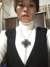 依特毛衣链女长款项链配饰女百搭菱形毛衣挂件装饰衣服配饰吊坠挂链 枪黑色 实拍图
