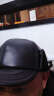 恺圣尼 冬季新款男士真皮皮帽子加绒加厚绵羊皮鸭舌帽护耳帽老人帽子 黑色 2XL（59-60） 实拍图