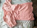 比瘦 哺乳秋衣上衣保暖内衣加绒加厚打底衫喂奶长袖美体产后宝妈加绒 浅粉【加绒加厚上衣】 XL 实拍图