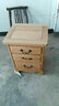 万德美 床头柜实木简约欧式床头柜白橡木实木床头柜 原木色 保证实木 实拍图