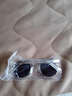 夜行狼（YEXINGLANG）太阳镜女款偏光韩版防紫外线眼镜复古大框潮人墨镜开车驾驶镜 透明框白水银 实拍图