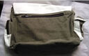 帆特西 男士休闲单肩斜挎包 韩版帆布男包 初中高中大学生书包 帆特西V81005 时尚军绿色 实拍图