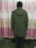 啄木鸟羽绒服男中老年中长款加厚保暖连帽老年人外套男装冬爸爸装 中长款-无毛领-灰色 XL (可穿130-150斤) 实拍图