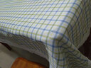 温恋 床头柜罩电视机罩冰箱巾多功能盖巾冰箱罩冰箱盖巾冰箱防尘盖巾 清新格子蓝 120*170cm 实拍图
