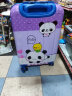 途成儿童拉杆箱女儿童旅行箱男卡通行李箱子18/20英寸学生皮箱 紫色熊猫儿童拉杆箱 20英寸儿童拉杆箱适合3-12岁 实拍图