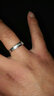 贝美芬 刻字S925银情侣对戒 一对活口结婚戒指男女饰品新款带证书 情侣一对 实拍图