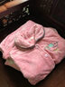 帕美琪睡衣女秋冬季加厚加绒新品珊瑚绒法兰绒女士家居服细绒休闲可外穿 6608 XXL码（166-178cm  140-160斤） 实拍图