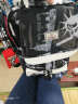 书果儿(SHU GUO ER)格子印花书包男时尚韩版男士背包新款学生青年电脑包校园旅行休闲双肩包 充电版黑白印花配胸包 15寸 晒单实拍图