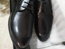 金利来（Goldlion）男鞋新款商务正装系带皮鞋男隐形内增高小码男士系带婚鞋36 37码 黑色 40-比国内品牌皮鞋偏大一码 实拍图