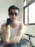 尡韵背心男夏季透气背心型男硬汉大码镂空韩版修身无袖坎肩 白色 M 实拍图