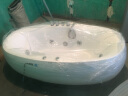 尚雷仕（SUNRANS） 小户型浴缸 成人家用冲浪按摩浴缸恒温加热浴缸 亚克力椭圆形 舒适按摩 1800*950*600 晒单实拍图