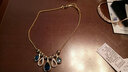 海雯妮项链饰品短款锁骨链女颈链 时尚人造水钻装饰挂件配饰 圆舞曲 短款金色(链长34cm+8cm) 实拍图