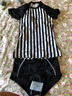 范德安（BALNEAIRE）【林允同款】时尚系列分体海边温泉泳衣女保守复古条纹显瘦 82973 黑白条纹 S 实拍图