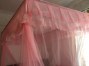 圣安贝（ShenAnBei） 圣安贝 蚊帐不锈钢加厚30MM粗管伸缩1.8m三开门免打墙 粉色一代U形三开门 200cm*150cm*220cm 长宽高 实拍图