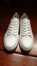 跑鱼小白鞋男学生白鞋韩版平底休闲透气板鞋男百搭系带单鞋春夏季男鞋 白色912 44 实拍图