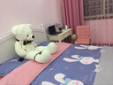 北极绒（Bejirog）加绒牛奶绒四件套冬季加厚双面珊瑚绒被套床单法兰绒床裙床上用品 R时尚之约-蓝【升级加厚牛奶绒】 1.8m 床单款 四件套-被套200*230cm 实拍图