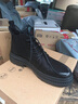 AOSENTU马丁靴男头层牛皮中高帮男靴男鞋潮流时尚雪地靴冬季保暖加绒棉鞋 系带加绒957 42 实拍图