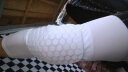 玉儿恋 篮球护膝蜂窝防撞男女专业加长护小腿短款护具运动装备骑行套装 白色（一对） XL 实拍图