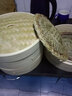 黄一府（HUANG YI FU） 黄一府手工编织竹木蒸笼大小草垫家用蒸小笼包子蒸格笼屉垫 27厘米(适用30蒸笼) 实拍图