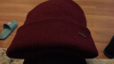 迷人微笑 毛线帽子男冬季韩版户外时尚羊毛混纺针织套头帽保暖加厚针织帽 酒红168 晒单实拍图